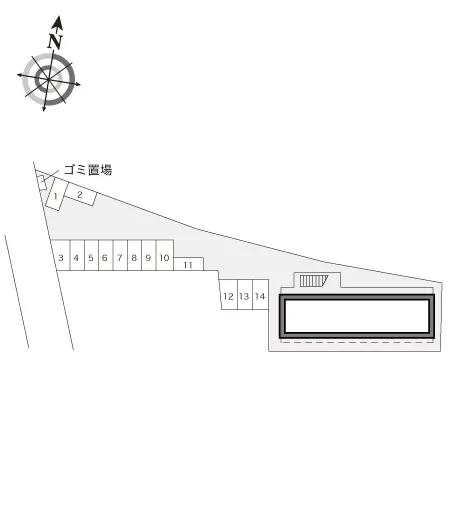 ★手数料０円★千葉市若葉区貝塚町　月極駐車場（LP）